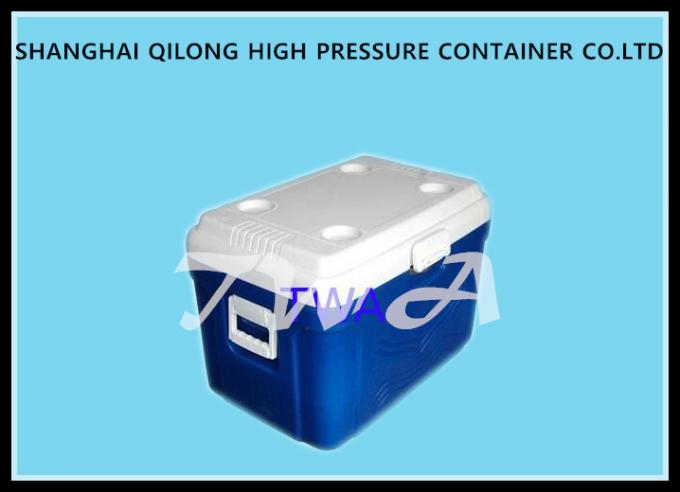 caja superior y azul 380×250×346 milímetro del blanco de la caja del refrigerador del hielo de 16L HS713C